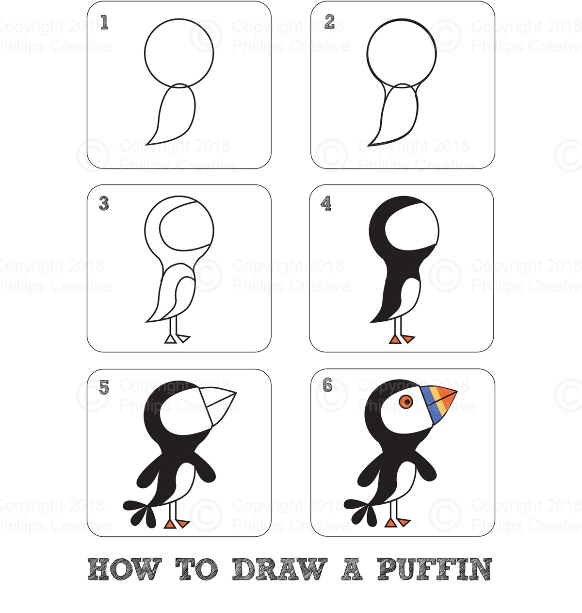 Featured image of post How To Draw A Puffin This tutorial shows the sketching and drawing steps from start to finish